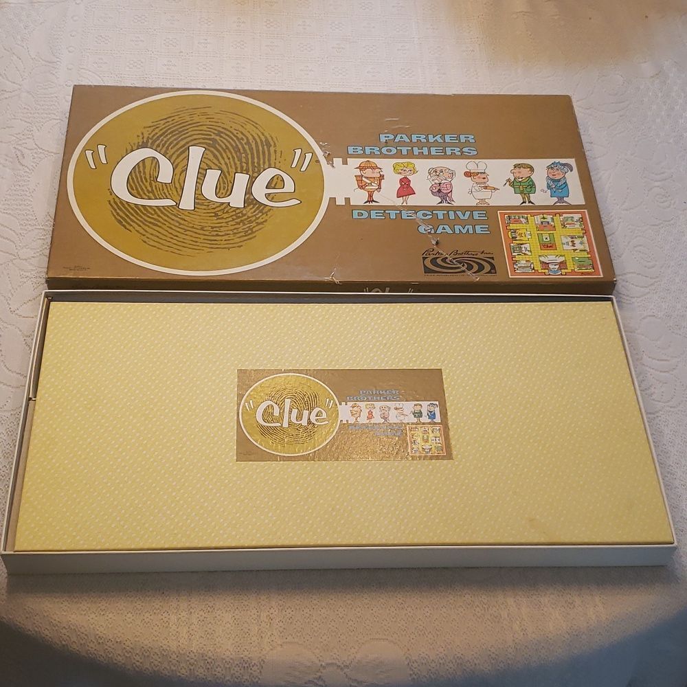 Vintage (1963) Parker Brothers "CLUE" Board Game